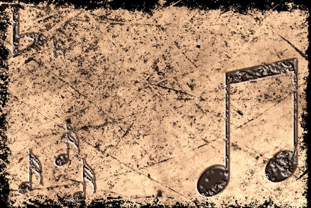 grunge musical backgroundの写真素材