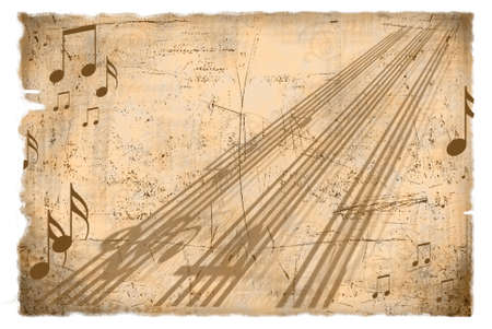 grunge musical backgroundの写真素材