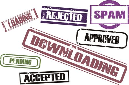 vector grunge stamp setのイラスト素材