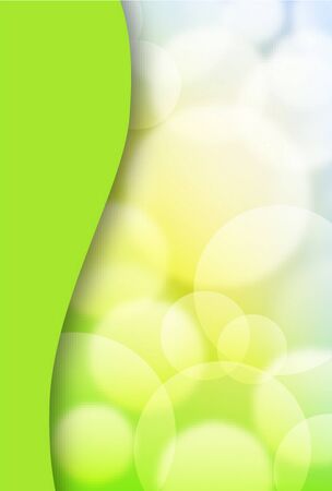 Green spring background with blurry light のイラスト素材