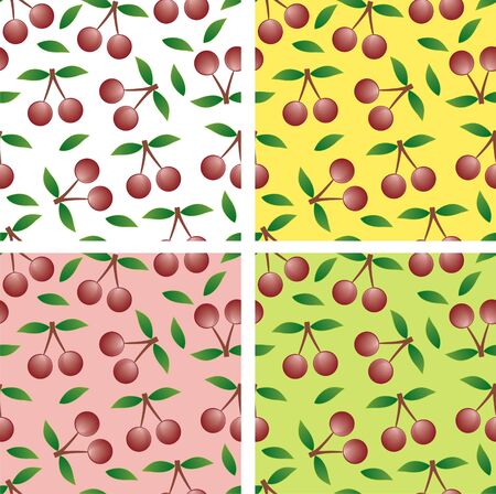 cherry - seamless pattern and abstract nature background  のイラスト素材