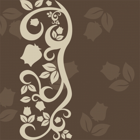 vintage ornament with floral elements for invitation or greeting cardのイラスト素材