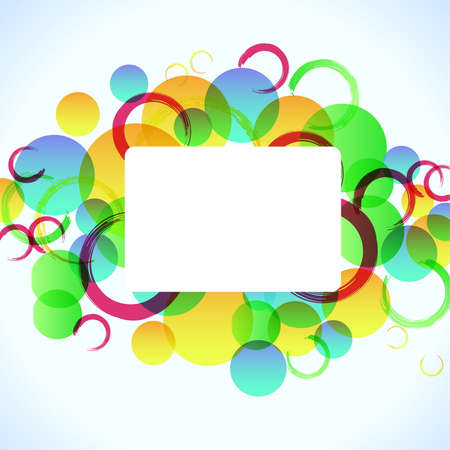 abstract colorful background with circles のイラスト素材