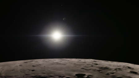 realistic exoplanet, beautiful alien planet in far space, detailed planet surface, science fiction wallpaper, cosmic landscape 3d renderの写真素材