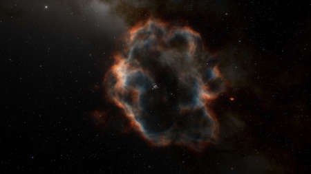 realistic exoplanet, beautiful alien planet in far space, detailed planet surface, science fiction...