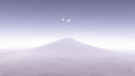 realistic exoplanet, beautiful alien planet in far space, detailed planet surface, science fiction...