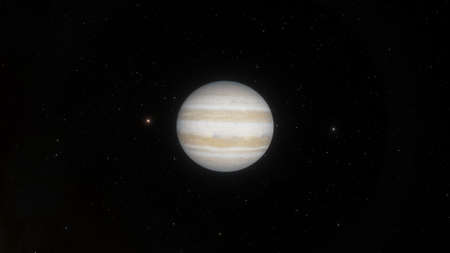 realistic exoplanet, beautiful alien planet in far space, detailed planet surface, science fiction...