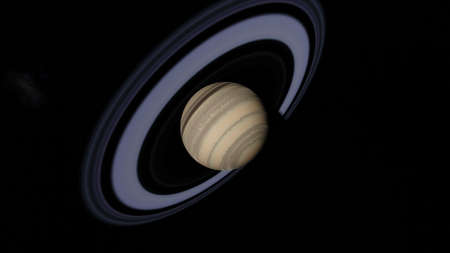 beautiful surface of the planet against the background of stars and galaxies in bright colors, space...