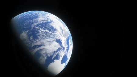science fiction wallpaper, cosmic landscape, realistic exoplanet, beautiful alien planet in far...