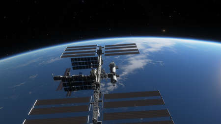 science fiction wallpaper, cosmic landscape, realistic exoplanet, beautiful alien planet in far...