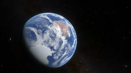 science fiction wallpaper, cosmic landscape, realistic exoplanet, beautiful alien planet in far...