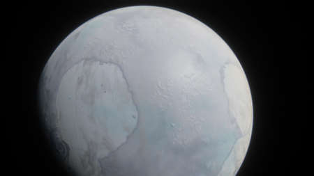 science fiction wallpaper, cosmic landscape, realistic exoplanet, beautiful alien planet in far...