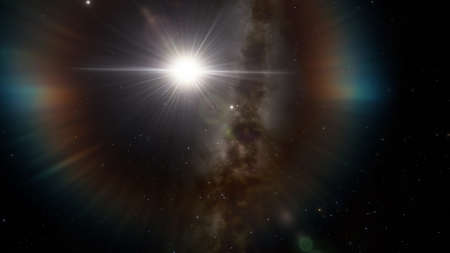 Stars in sky, starry night starlight shine of milky way, space cosmic background, starry background...