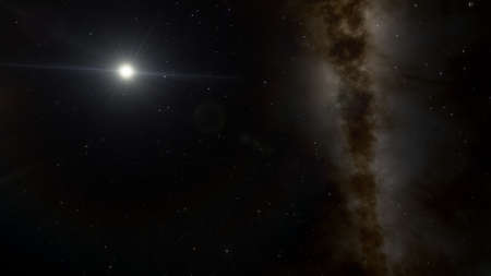 Stars in sky, starry night starlight shine of milky way, space cosmic background, starry background...