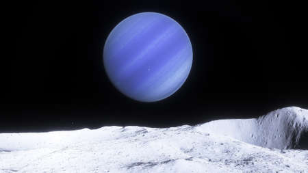 Cosmic landscape, beautiful science fiction wallpaper with endless deep space. 3D renderの写真素材