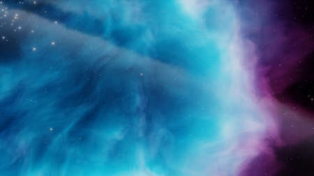 Nebula and galaxies in space. Abstract cosmos background. 3D renderの写真素材