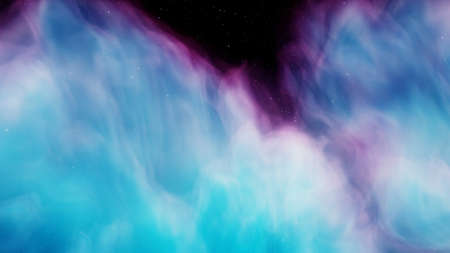 Nebula and galaxies in space. Abstract cosmos background. 3D renderの写真素材