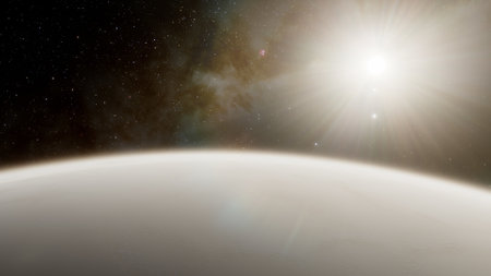 Planets and galaxy, science fiction wallpaper. Beauty of deep space. Billions of galaxy in the...