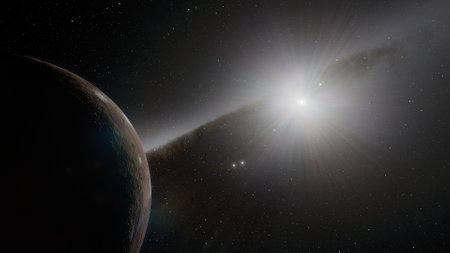 Planets and galaxy, science fiction wallpaper. Beauty of deep space. Billions of galaxy in the universe Cosmic art background 3d renderの写真素材