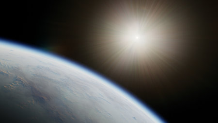 Planets and galaxy, science fiction wallpaper. Beauty of deep space. Billions of galaxy in the universe Cosmic art background 3d renderの写真素材