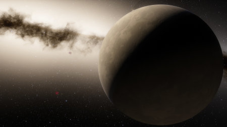 Planets and galaxy, science fiction wallpaper. Beauty of deep space. Billions of galaxy in the universe Cosmic art background 3d renderの写真素材