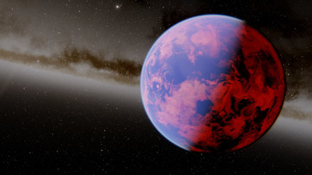 Planets and galaxy, science fiction wallpaper. Beauty of deep space. Billions of galaxy in the universe Cosmic art background 3d renderの写真素材