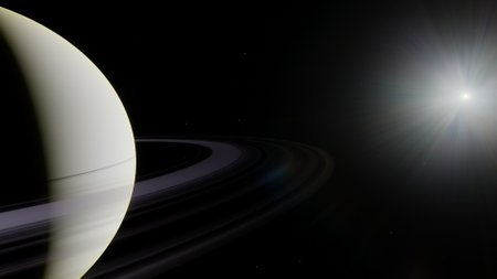 Planets and galaxy, science fiction wallpaper. Beauty of deep space. Billions of galaxy in the universe Cosmic art background 3d renderの写真素材