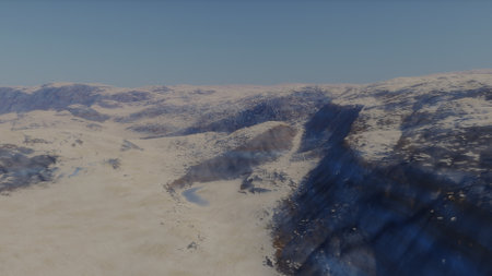 alien planet landscape, science fiction illustration, view from a beautiful planet, beautiful space background 3d renderの写真素材
