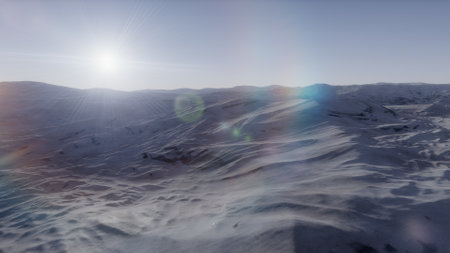 alien planet landscape, science fiction illustration, view from a beautiful planet, beautiful space background 3d renderの写真素材