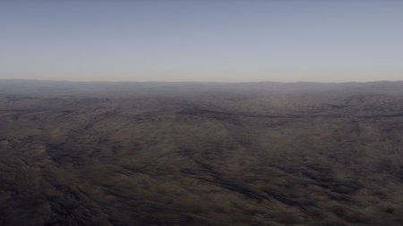 alien planet landscape, science fiction illustration, view from a beautiful planet, beautiful space background 3d renderの写真素材