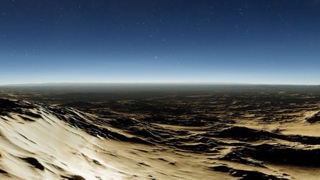 science fiction illustration, beautiful space background, a computer-generated surface, a fantasy...