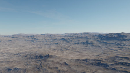 science fiction illustration, beautiful space background, a computer-generated surface, a fantasy world 3d renderの写真素材