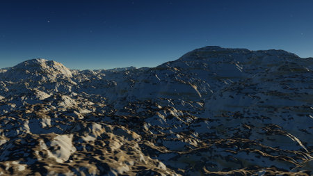 science fiction illustration, beautiful space background, a computer-generated surface, a fantasy world 3d renderの写真素材