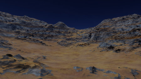science fiction illustration, beautiful space background, a computer-generated surface, a fantasy world 3d renderの写真素材