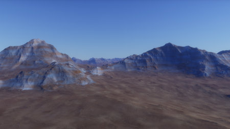 science fiction illustration, beautiful space background, a computer-generated surface, a fantasy world 3d renderの写真素材