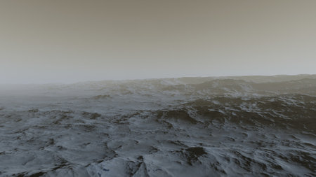 science fiction illustration, beautiful space background, a computer-generated surface, a fantasy world 3d renderの写真素材