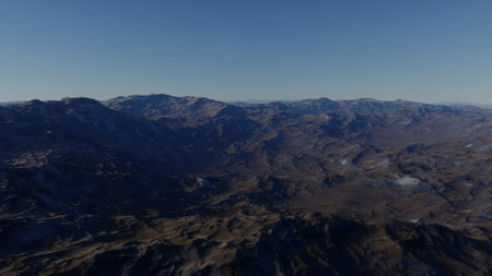 science fiction illustration, beautiful space background, a computer-generated surface, a fantasy world 3d renderの写真素材