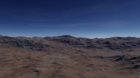 science fiction illustration, beautiful space background, a computer-generated surface, a fantasy world 3d renderの写真素材