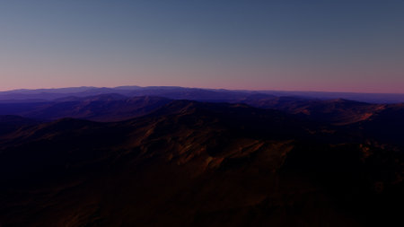 science fiction illustration, beautiful space background, a computer-generated surface, a fantasy world 3d renderの写真素材