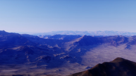 science fiction illustration, beautiful space background, a computer-generated surface, a fantasy world 3d renderの写真素材