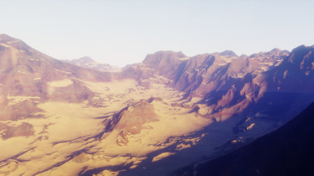 science fiction illustration, beautiful space background, a computer-generated surface, a fantasy world 3d renderの写真素材