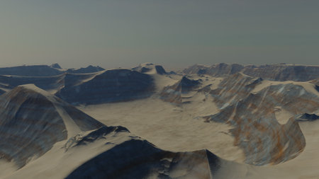 alien planet landscape, science fiction illustration, view from a beautiful planet, beautiful space background 3d renderの写真素材