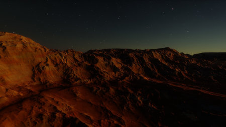 alien planet landscape, science fiction illustration, view from a beautiful planet, beautiful space...