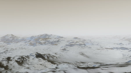 science fiction illustration, beautiful space background, a computer-generated surface, a fantasy world 3d renderの写真素材