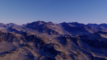 science fiction illustration, beautiful space background, a computer-generated surface, a fantasy world 3d renderの写真素材