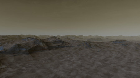 science fiction illustration, beautiful space background, a computer-generated surface, a fantasy world 3d renderの写真素材