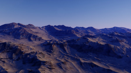 science fiction illustration, beautiful space background, a computer-generated surface, a fantasy world 3d renderの写真素材
