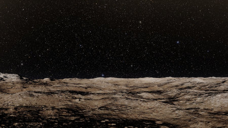science fiction illustration, beautiful space background, a computer-generated surface, a fantasy...