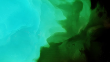nebula gas cloud in deep outer space, science fiction illustrarion, colorful space background with stars 3d renderの写真素材