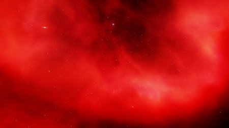 nebula gas cloud in deep outer space, science fiction illustrarion, colorful space background with stars 3d renderの写真素材